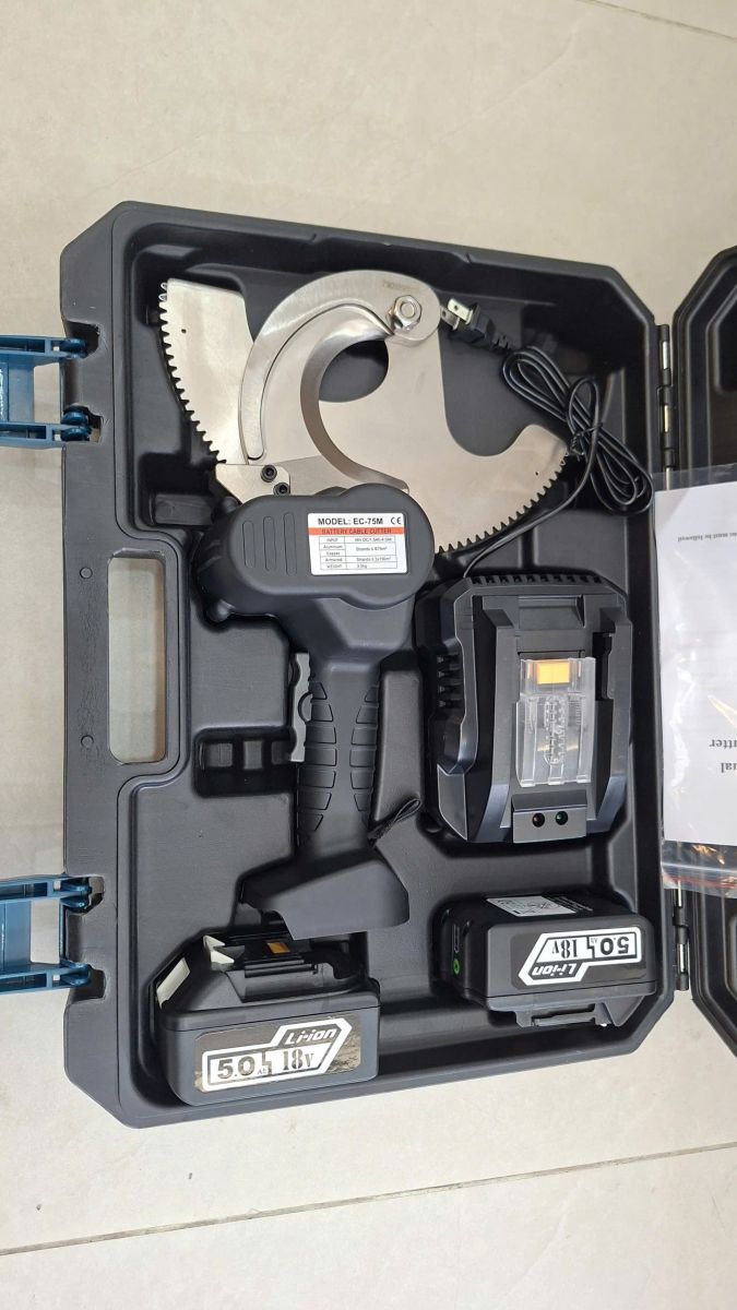 kìm cắt cáp dùng pin EC-75M